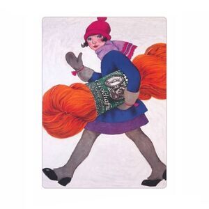 Vintage Girl and Yarn 🧶 Magnet